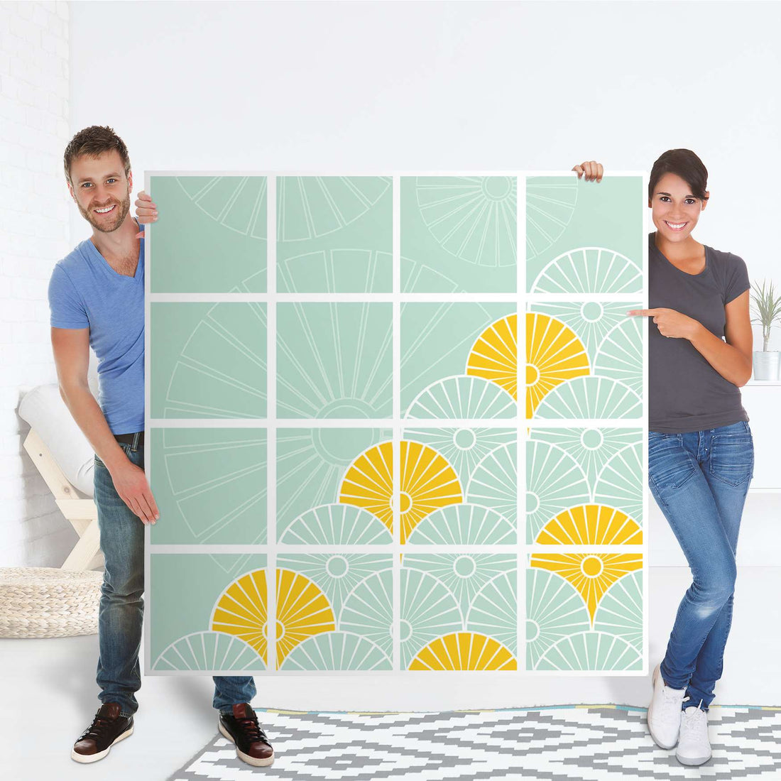Möbelfolie Spring - IKEA Kallax Regal 16 Türen - Folie