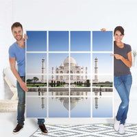 Möbelfolie Taj Mahal - IKEA Kallax Regal 16 Türen - Folie