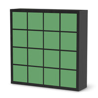 Möbelfolie Grün Light - IKEA Kallax Regal 16 Türen - schwarz