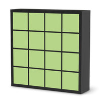 Möbelfolie Hellgrün Light - IKEA Kallax Regal 16 Türen - schwarz