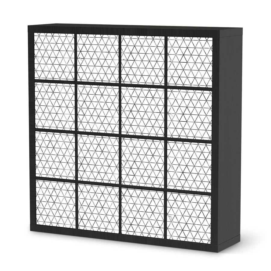 Möbelfolie Mediana - IKEA Kallax Regal 16 Türen - schwarz