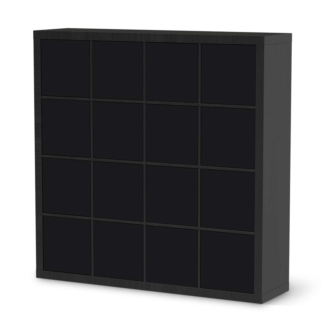 Möbelfolie Schwarz - IKEA Kallax Regal 16 Türen - schwarz