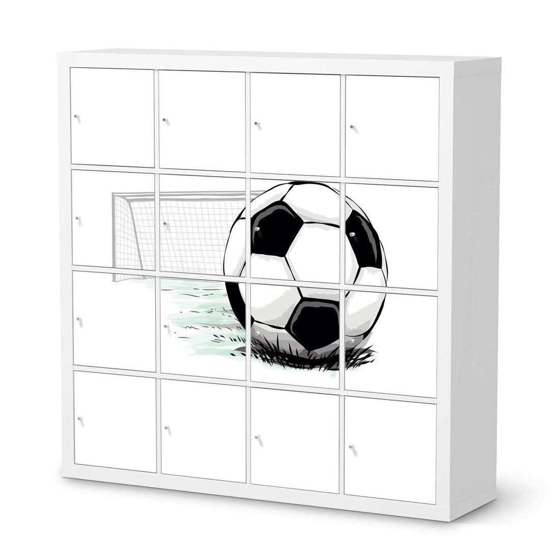 Möbelfolie Freistoss - IKEA Kallax Regal 16 Türen  - weiss