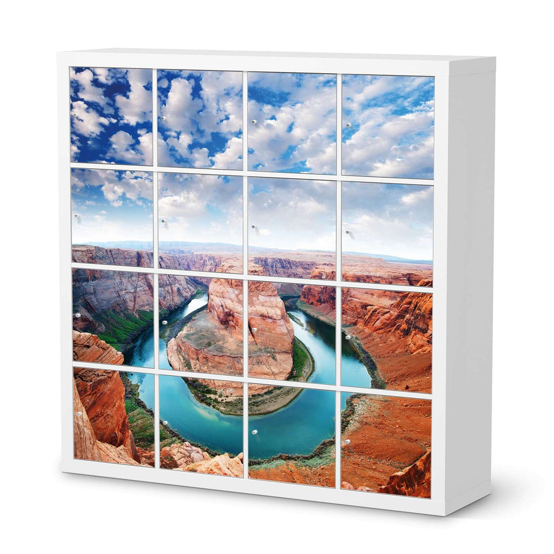 Möbelfolie Grand Canyon - IKEA Kallax Regal 16 Türen  - weiss