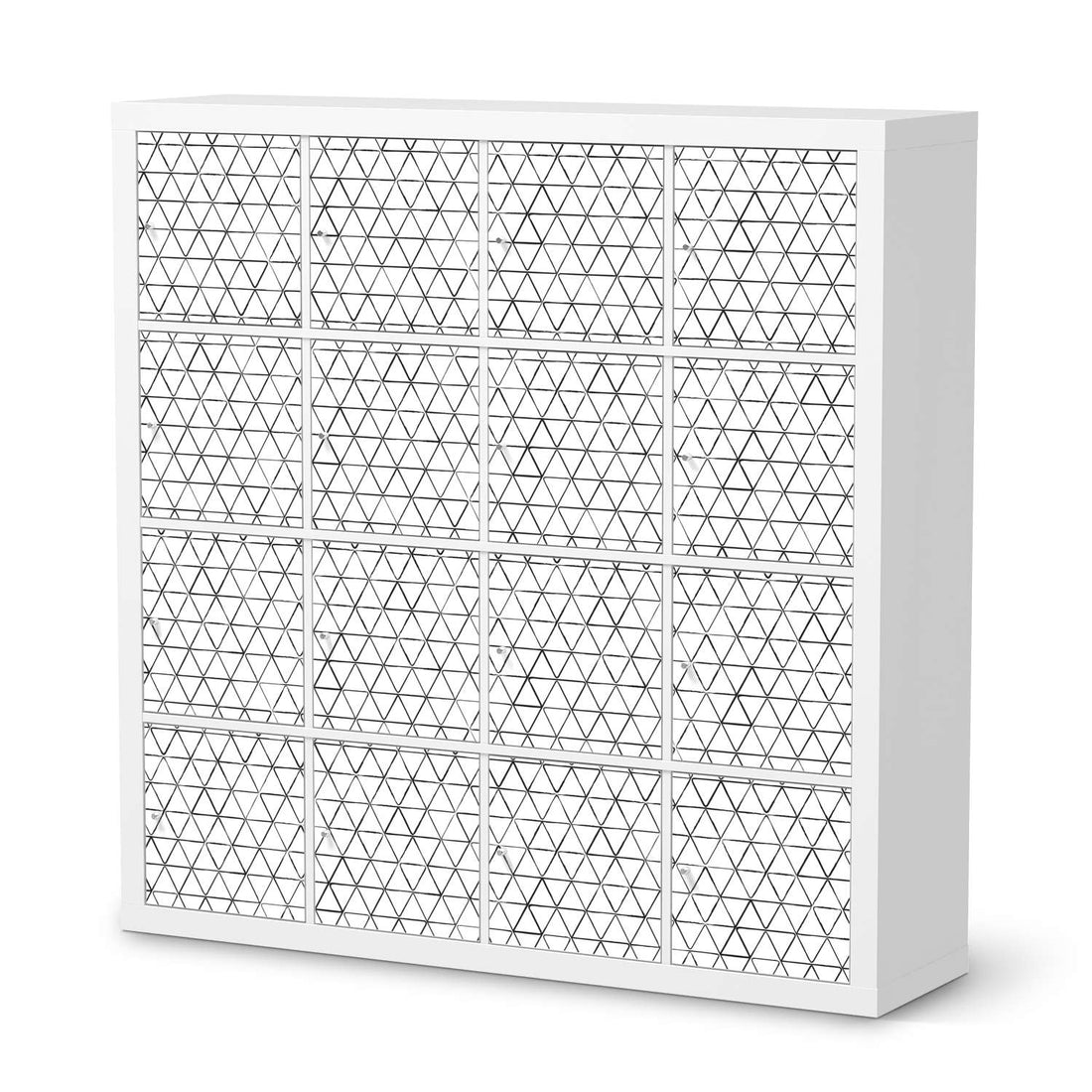 Möbelfolie Mediana - IKEA Kallax Regal 16 Türen  - weiss
