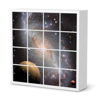 Möbelfolie Milky Way - IKEA Kallax Regal 16 Türen  - weiss