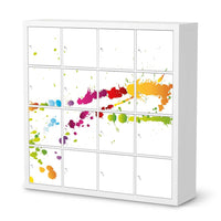 Möbelfolie Splash 2 - IKEA Kallax Regal 16 Türen  - weiss
