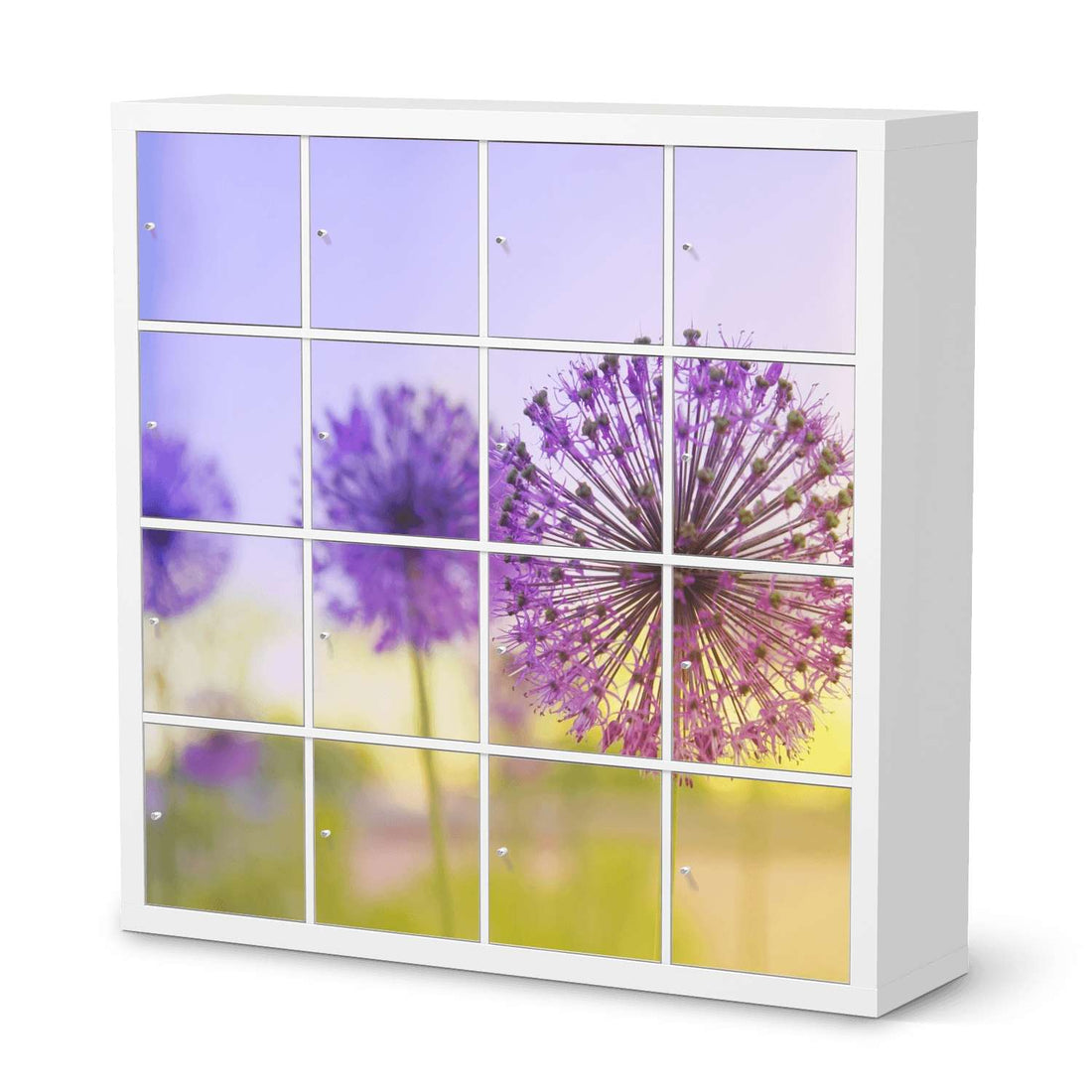 Möbelfolie Spring Flower - IKEA Kallax Regal 16 Türen  - weiss