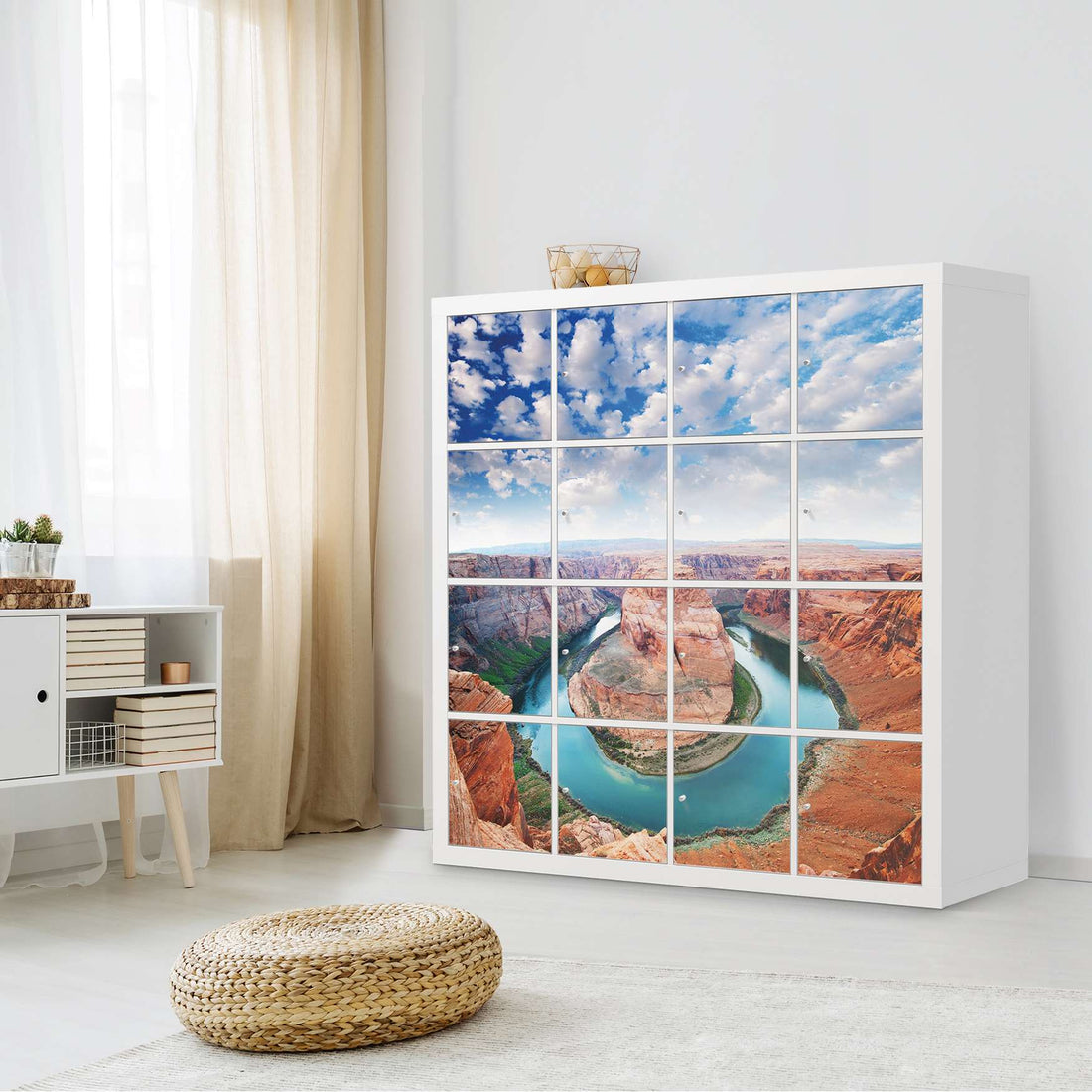 Möbelfolie Grand Canyon - IKEA Kallax Regal 16 Türen - Wohnzimmer