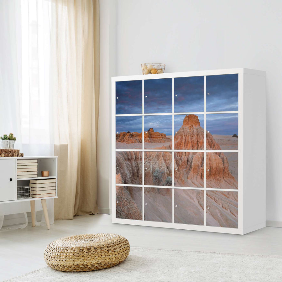 Möbelfolie Outback Australia - IKEA Kallax Regal 16 Türen - Wohnzimmer