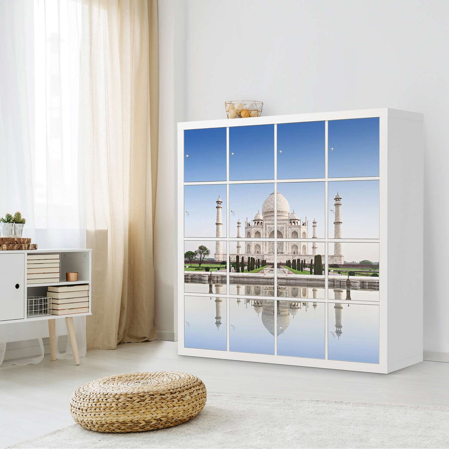 Möbelfolie Taj Mahal - IKEA Kallax Regal 16 Türen - Wohnzimmer