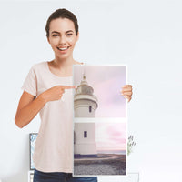 Möbelfolie Lighthouse - IKEA Kallax Regal 2 Türen Hoch - Folie