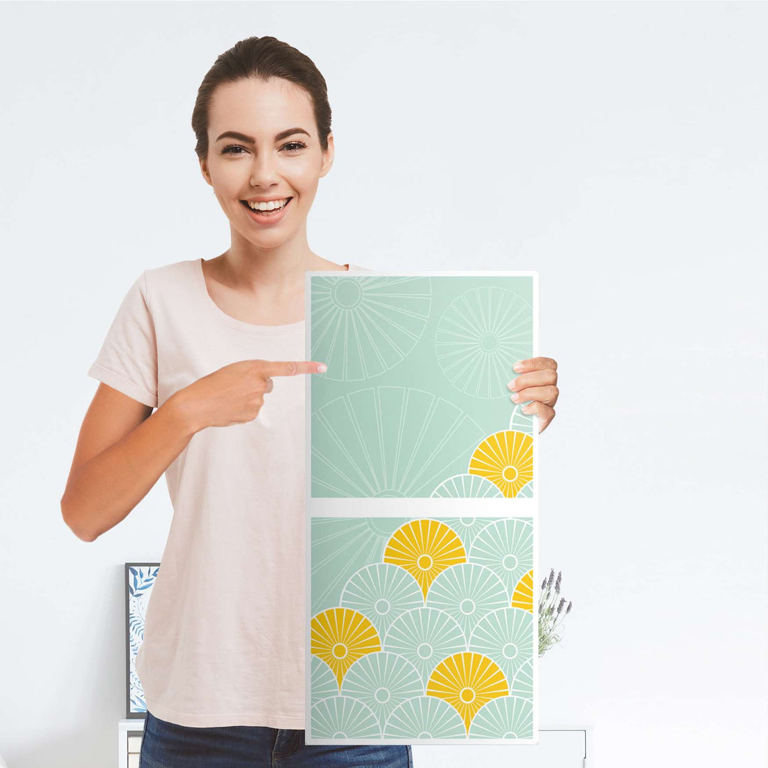 Möbelfolie Spring - IKEA Kallax Regal 2 Türen Hoch - Folie