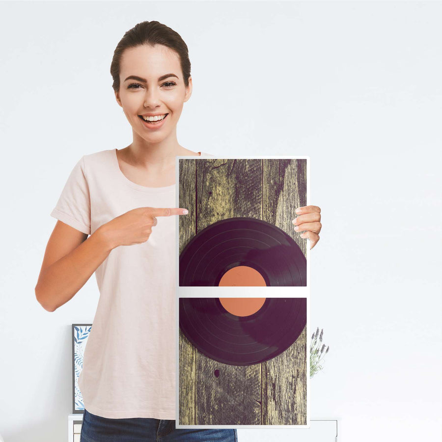 Möbelfolie Vinyl - IKEA Kallax Regal 2 Türen Hoch - Folie