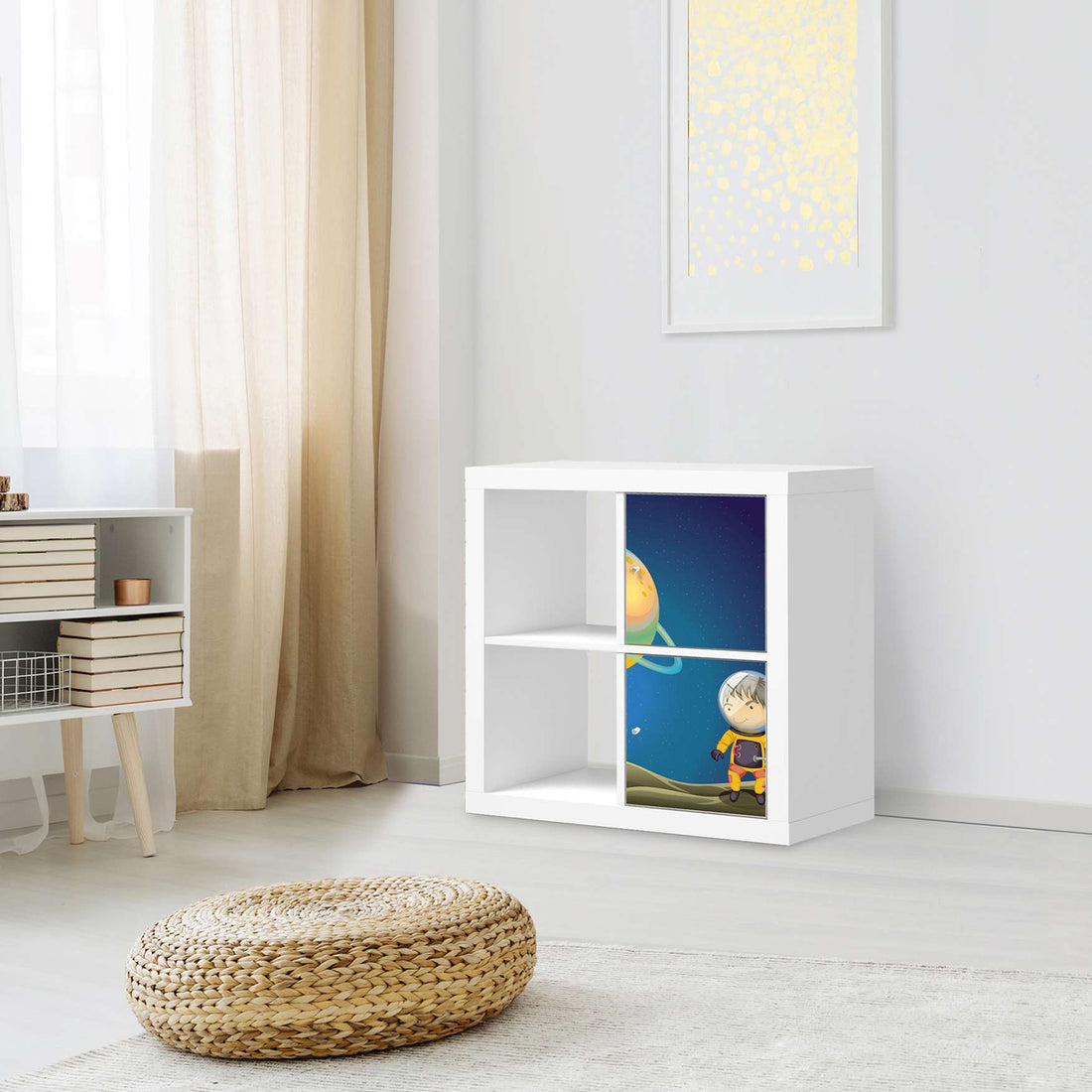 Möbelfolie Young Explorer - IKEA Kallax Regal 2 Türen Hoch - Kinderzimmer