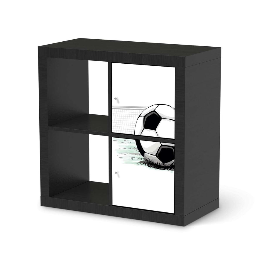 Möbelfolie Freistoss - IKEA Kallax Regal 2 Türen Hoch - schwarz