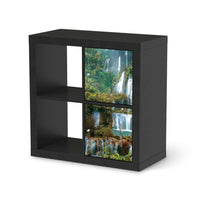 Möbelfolie Rainforest - IKEA Kallax Regal 2 Türen Hoch - schwarz