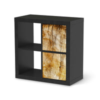 Möbelfolie Unterholz - IKEA Kallax Regal 2 Türen Hoch - schwarz