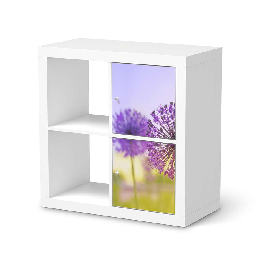 Möbelfolie Spring Flower - IKEA Kallax Regal 2 Türen Hoch  - weiss