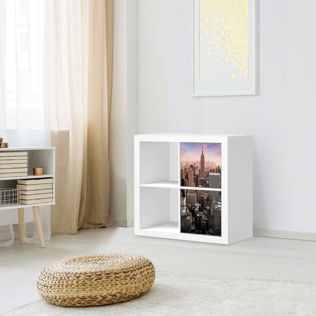 Möbelfolie Big Apple - IKEA Kallax Regal 2 Türen Hoch - Wohnzimmer