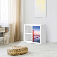 Möbelfolie Golden Gate - IKEA Kallax Regal 2 Türen Hoch - Wohnzimmer