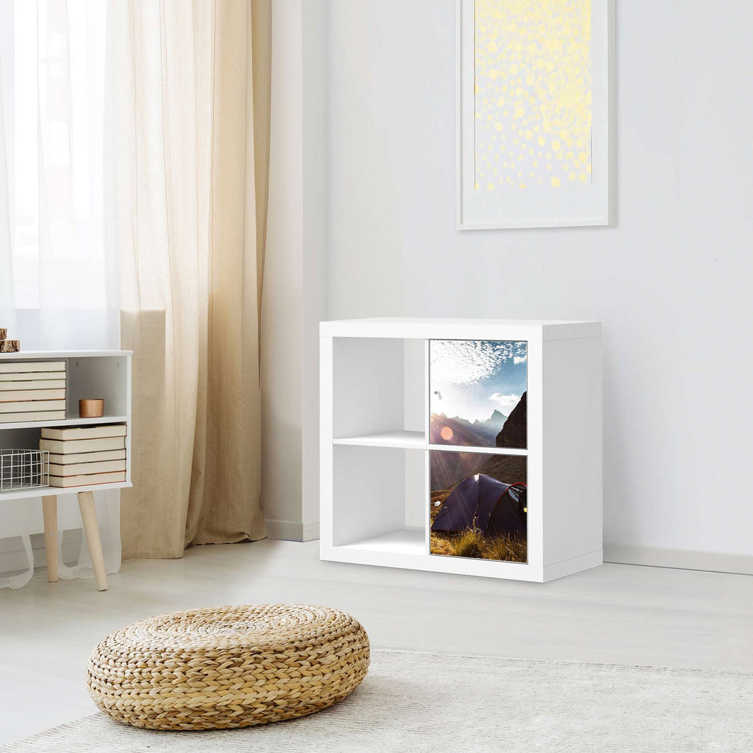 Möbelfolie Into the Wild - IKEA Kallax Regal 2 Türen Hoch - Wohnzimmer