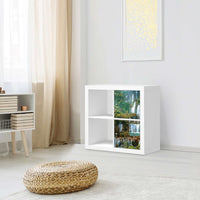 Möbelfolie Rainforest - IKEA Kallax Regal 2 Türen Hoch - Wohnzimmer