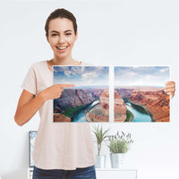 Möbelfolie Grand Canyon - IKEA Kallax Regal 2 Türen Quer - Folie