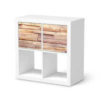 Möbelfolie Artwood - IKEA Kallax Regal 2 Türen Quer  - weiss