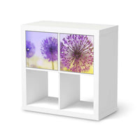 Möbelfolie Spring Flower - IKEA Kallax Regal 2 Türen Quer  - weiss