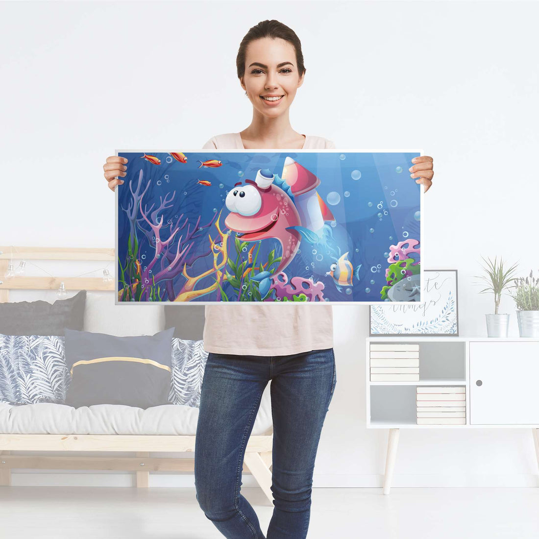 Möbelfolie Bubbles - IKEA Kallax Regal [oben] - Folie