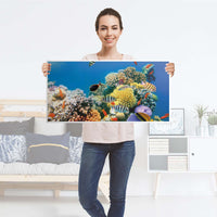 Möbelfolie Coral Reef - IKEA Kallax Regal [oben] - Folie