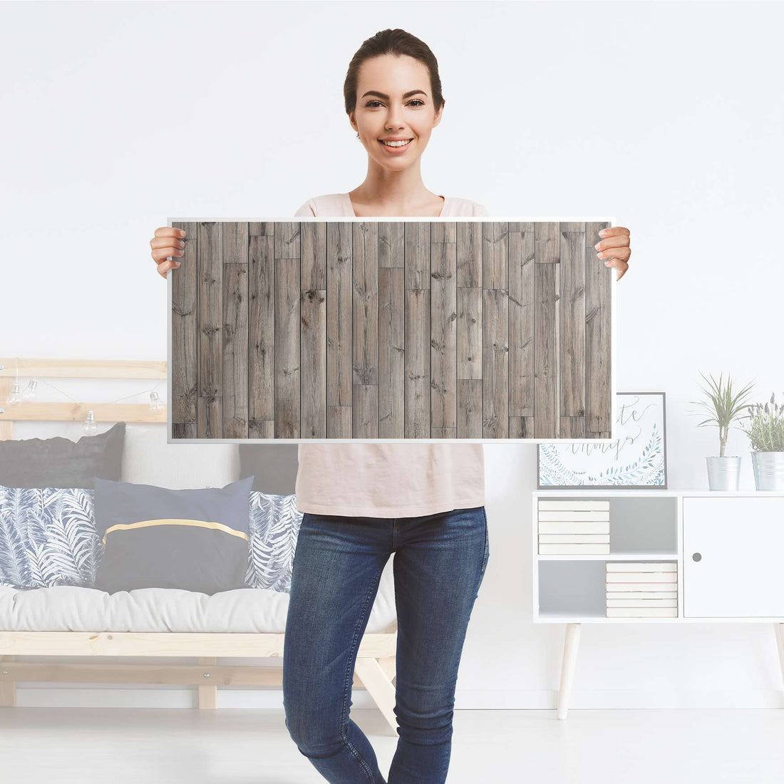 Möbelfolie Dark washed - IKEA Kallax Regal [oben] - Folie