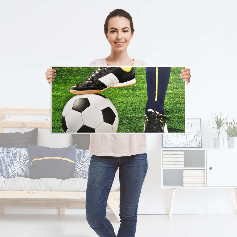 Möbelfolie Fussballstar - IKEA Kallax Regal [oben] - Folie