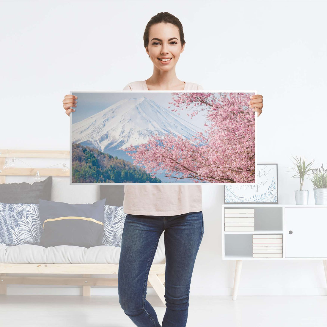 Möbelfolie Mount Fuji - IKEA Kallax Regal [oben] - Folie