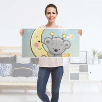 Möbelfolie Teddy und Mond - IKEA Kallax Regal [oben] - Folie