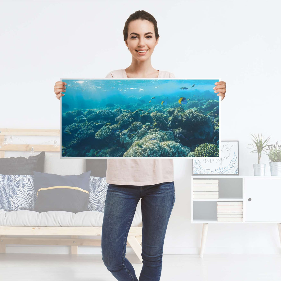 Möbelfolie Underwater World - IKEA Kallax Regal [oben] - Folie