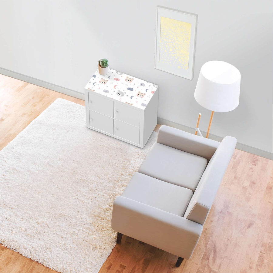 Möbelfolie Sweet Dreams - IKEA Kallax Regal [oben] - Kinderzimmer