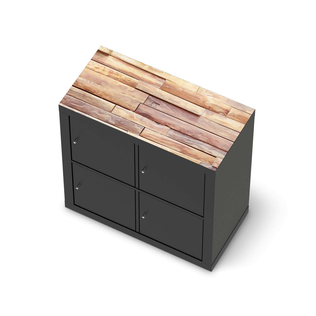 Möbelfolie Artwood - IKEA Kallax Regal [oben] - schwarz