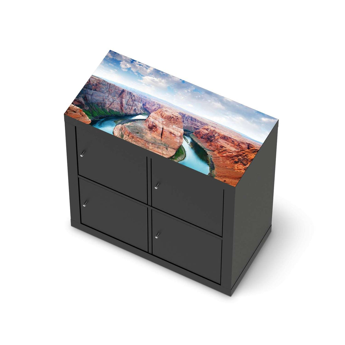 Möbelfolie Grand Canyon - IKEA Kallax Regal [oben] - schwarz