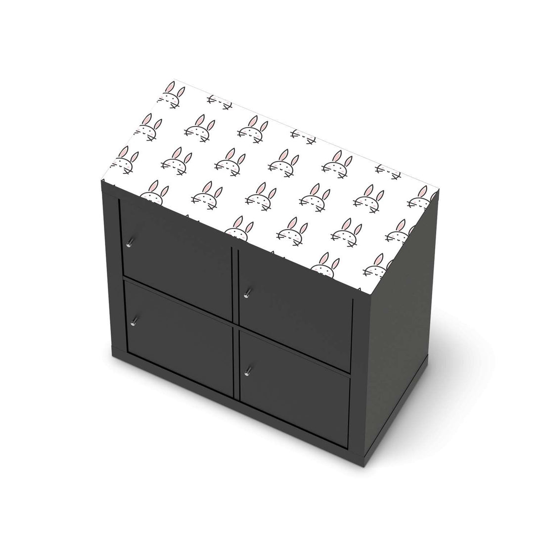 Möbelfolie Hoppel - IKEA Kallax Regal [oben] - schwarz