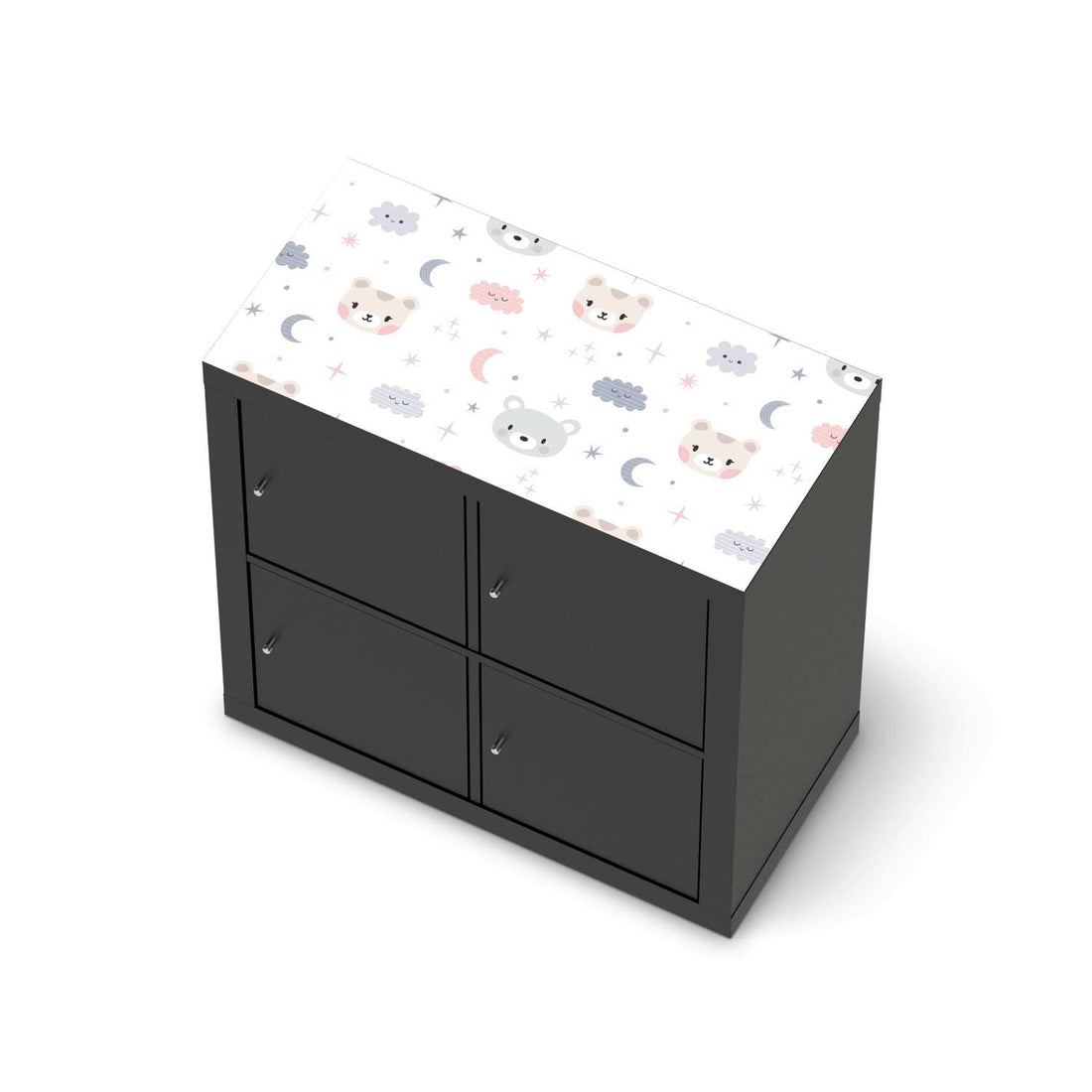 Möbelfolie Sweet Dreams - IKEA Kallax Regal [oben] - schwarz
