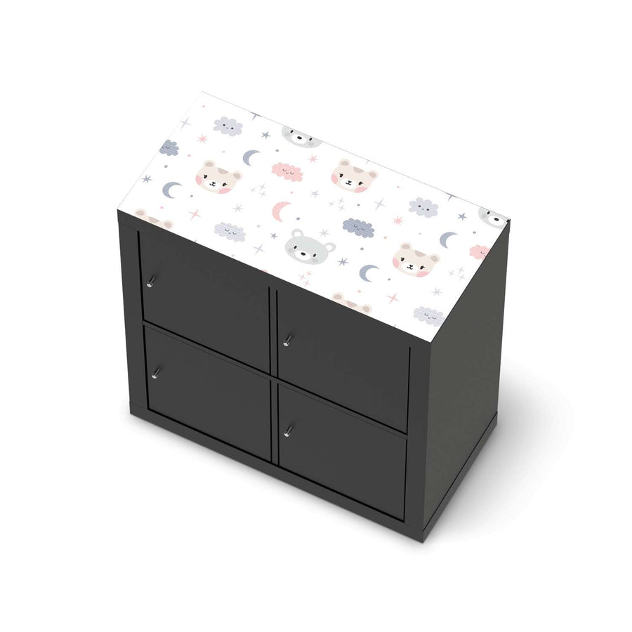 Möbelfolie Sweet Dreams - IKEA Kallax Regal [oben] - schwarz