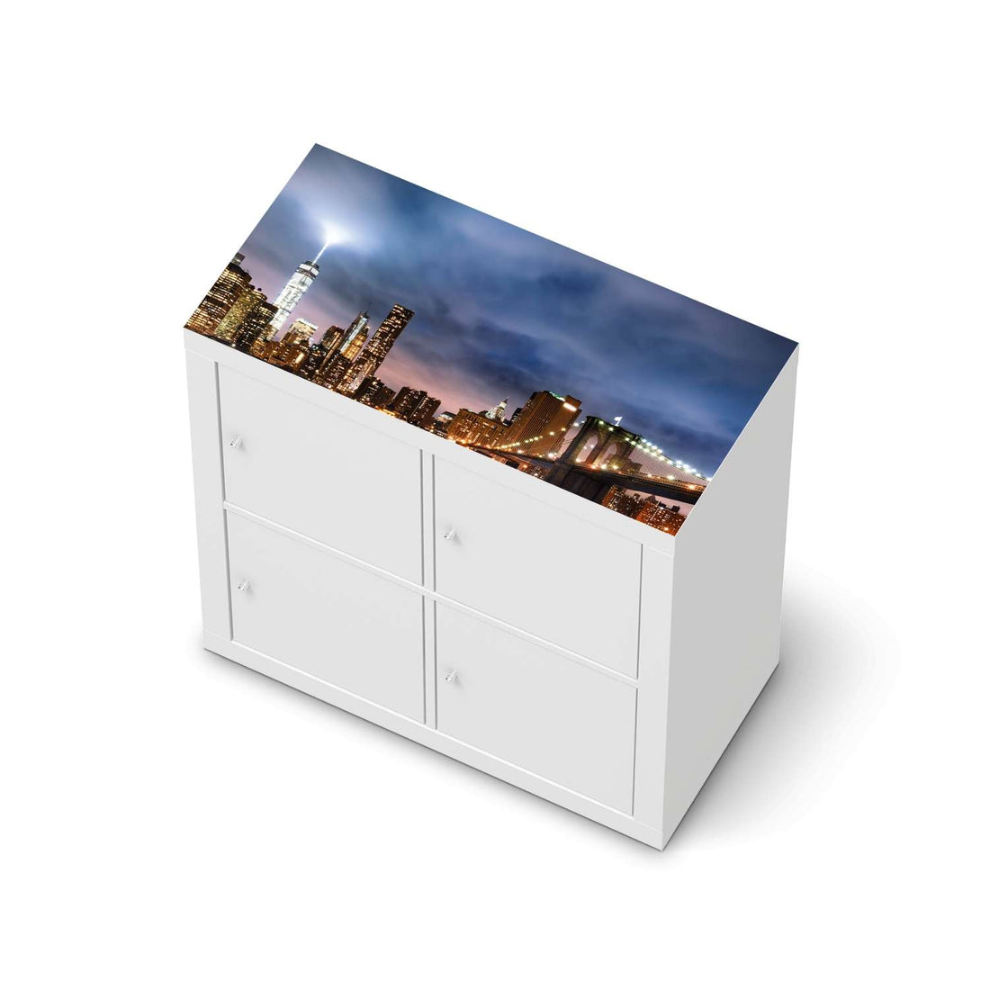 Möbelfolie Brooklyn Bridge - IKEA Kallax Regal [oben]  - weiss