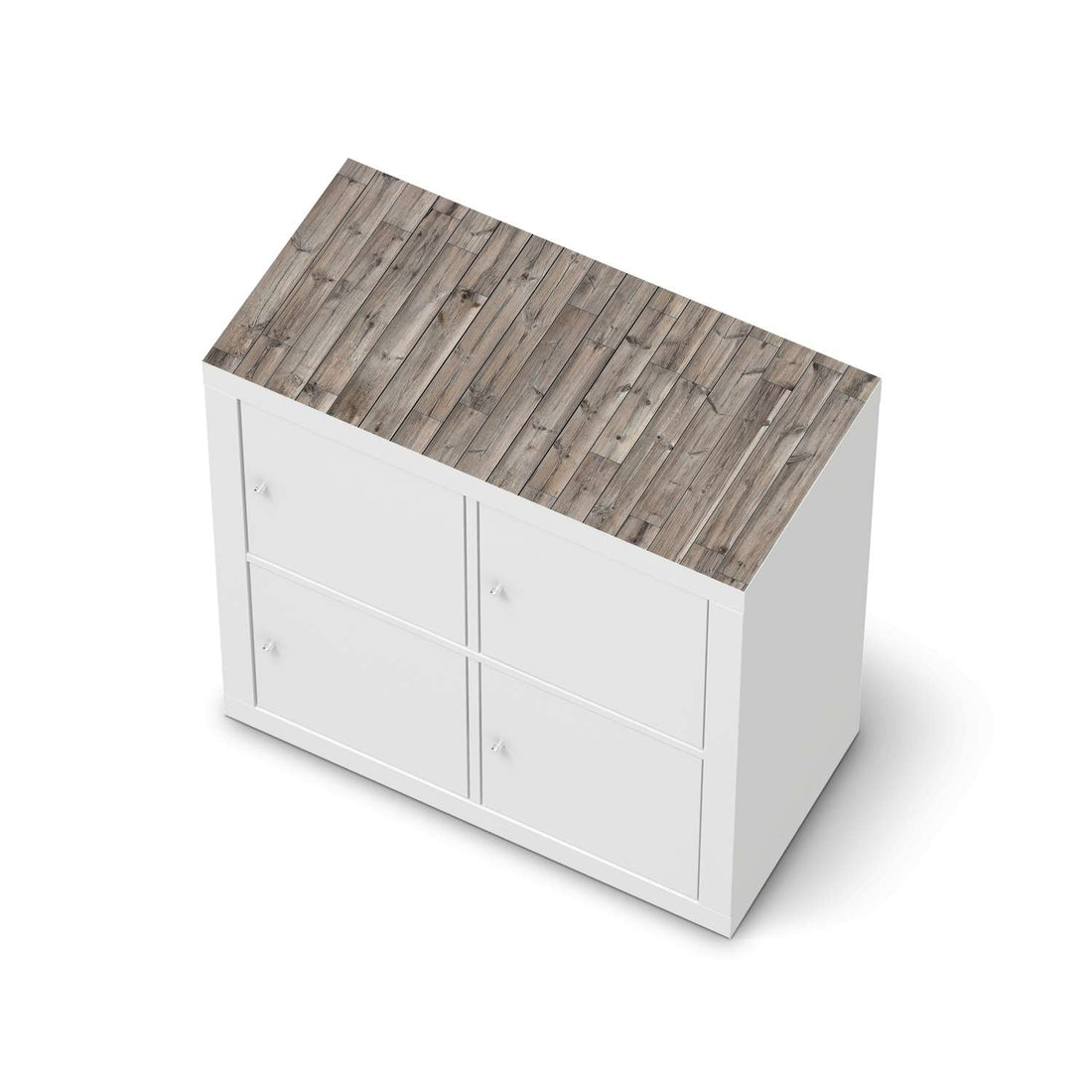 Möbelfolie Dark washed - IKEA Kallax Regal [oben]  - weiss