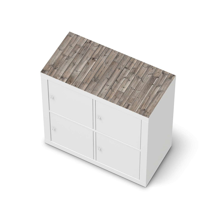 Möbelfolie Dark washed - IKEA Kallax Regal [oben]  - weiss
