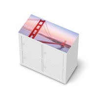 Möbelfolie Golden Gate - IKEA Kallax Regal [oben]  - weiss