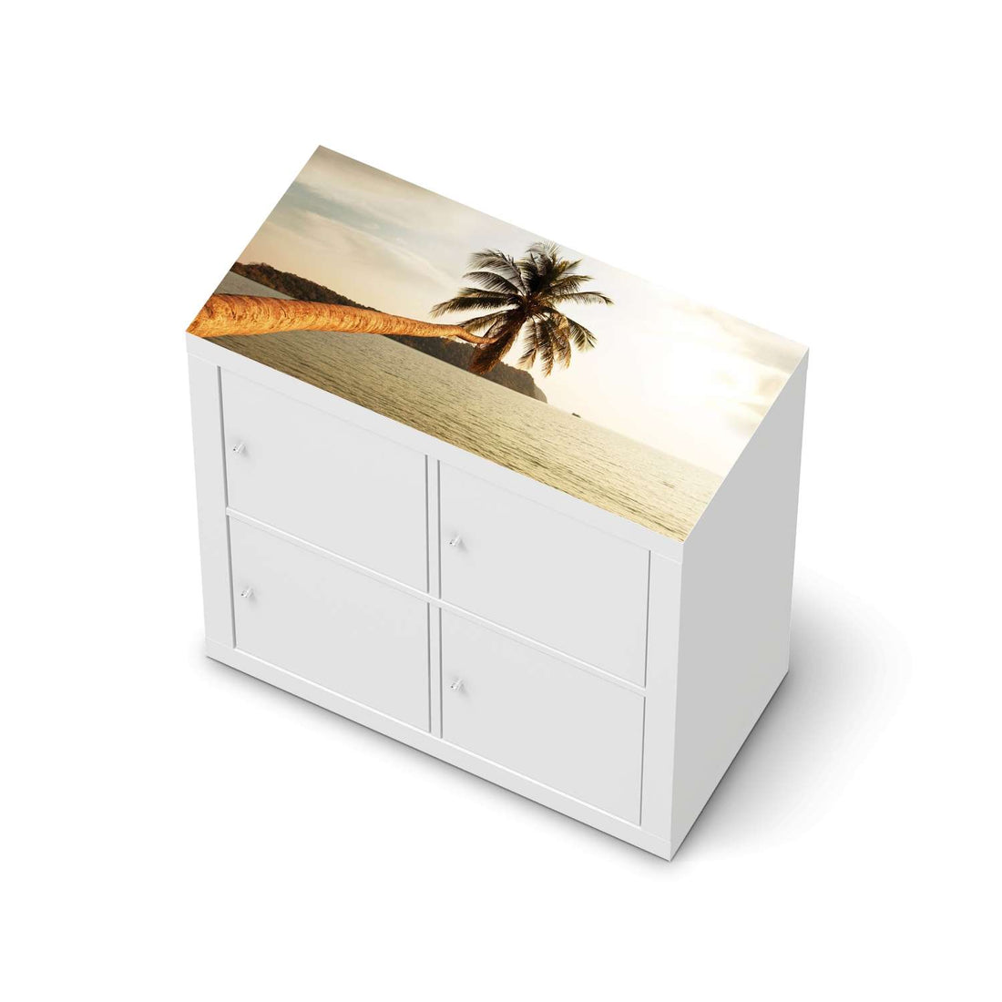 Möbelfolie Paradise - IKEA Kallax Regal [oben]  - weiss