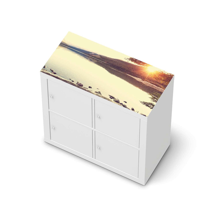 Möbelfolie Seaside Dreams - IKEA Kallax Regal [oben]  - weiss