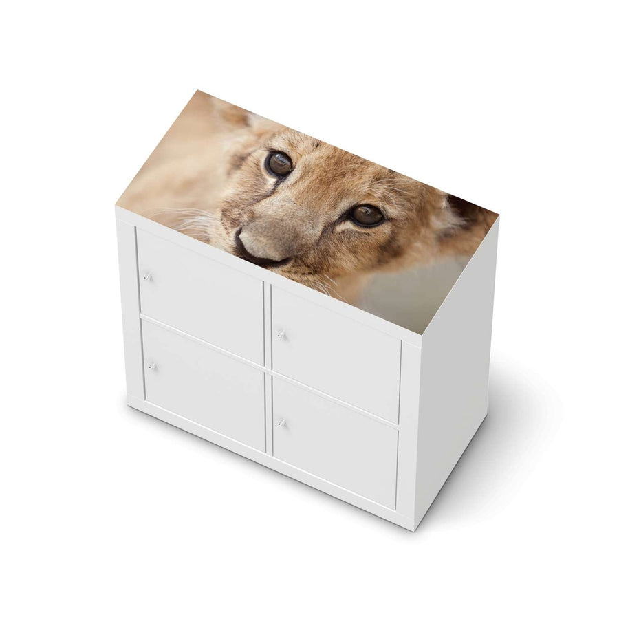 Möbelfolie Simba - IKEA Kallax Regal [oben]  - weiss